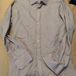 Thomas Pink Red and White Dress Shirt